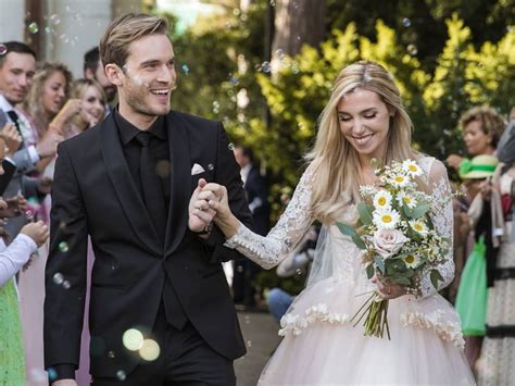 pewdiepie wedding photo|felix kjellberg wife.